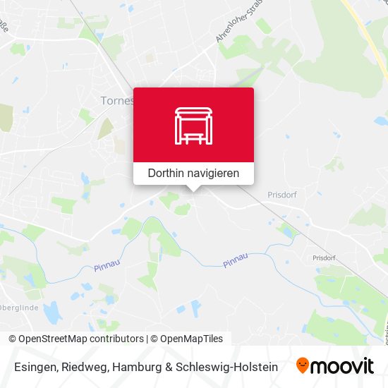 Esingen, Riedweg Karte