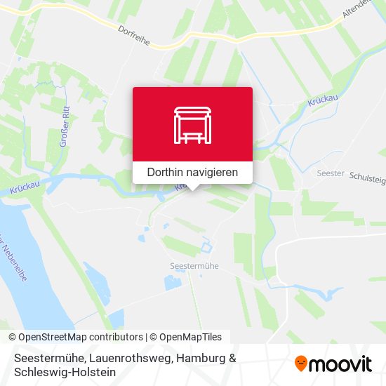 Seestermühe, Lauenrothsweg Karte