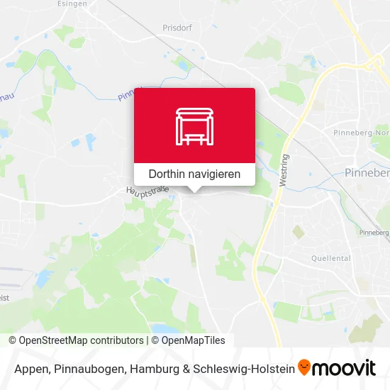 Appen, Pinnaubogen Karte