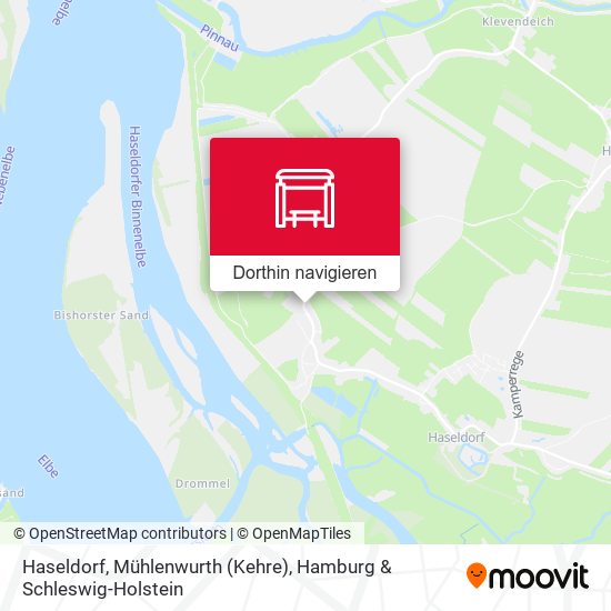 Haseldorf, Mühlenwurth (Kehre) Karte