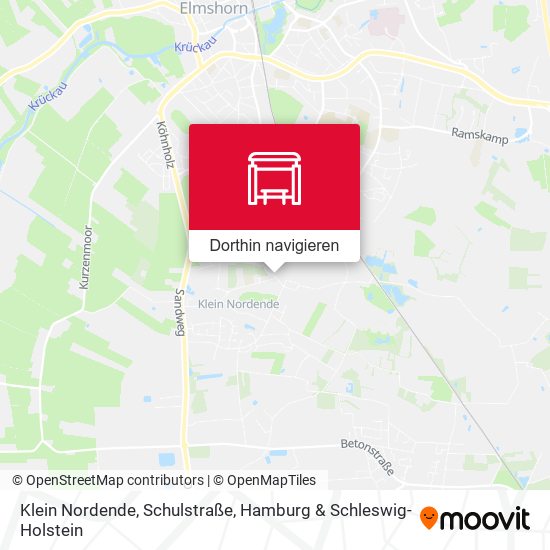 Klein Nordende, Schulstraße Karte