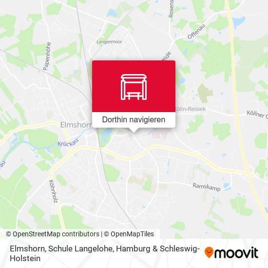 Elmshorn, Schule Langelohe Karte