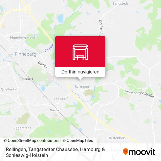 Rellingen, Tangstedter Chaussee Karte