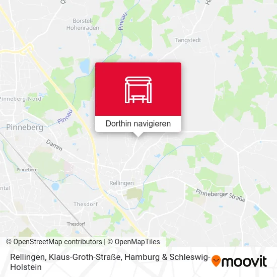 Rellingen, Klaus-Groth-Straße Karte