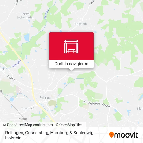 Rellingen, Gösselstieg Karte