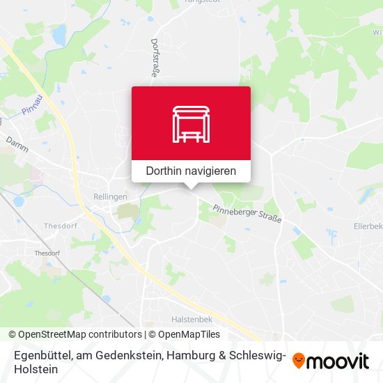 Egenbüttel, am Gedenkstein Karte