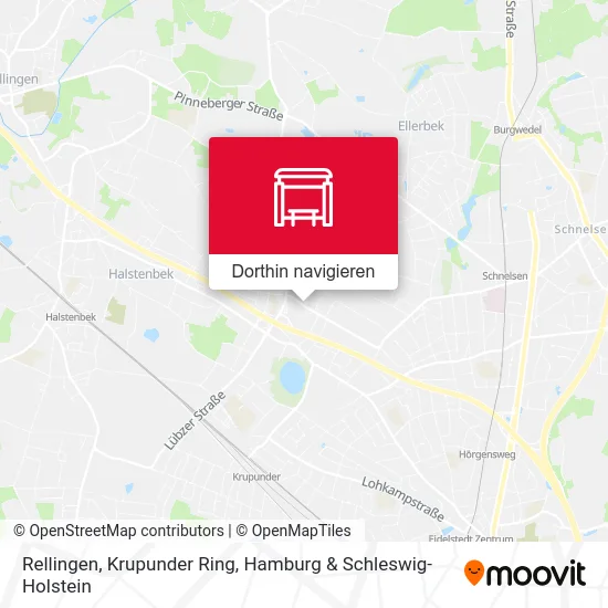 Rellingen, Krupunder Ring Karte