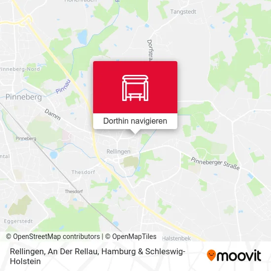 Rellingen, An Der Rellau Karte