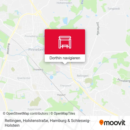 Rellingen, Holstenstraße Karte