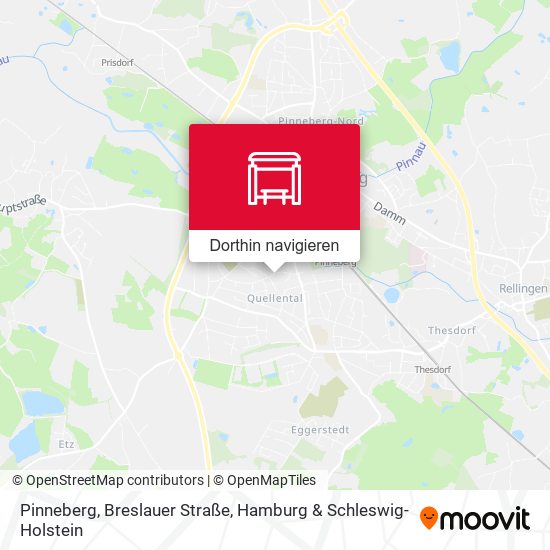 Pinneberg, Breslauer Straße Karte