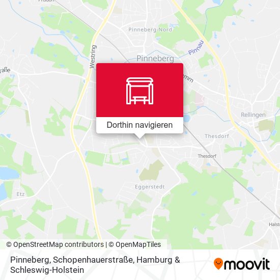Pinneberg, Schopenhauerstraße Karte