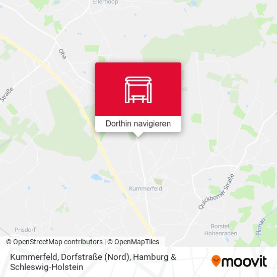 Kummerfeld, Dorfstraße (Nord) Karte