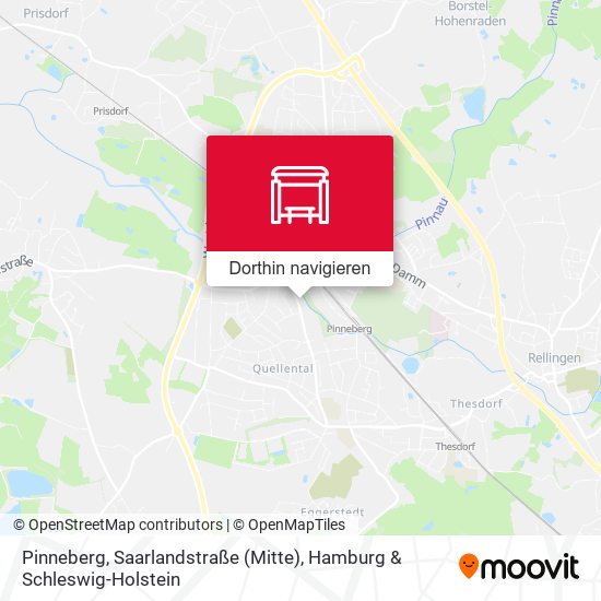 Pinneberg, Saarlandstraße (Mitte) Karte