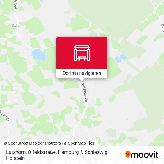 Lutzhorn, Ölfeldstraße Karte