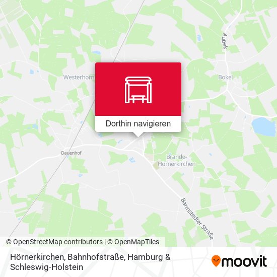 Hörnerkirchen, Bahnhofstraße Karte