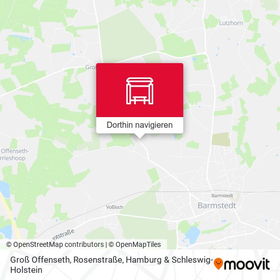 Groß Offenseth, Rosenstraße Karte