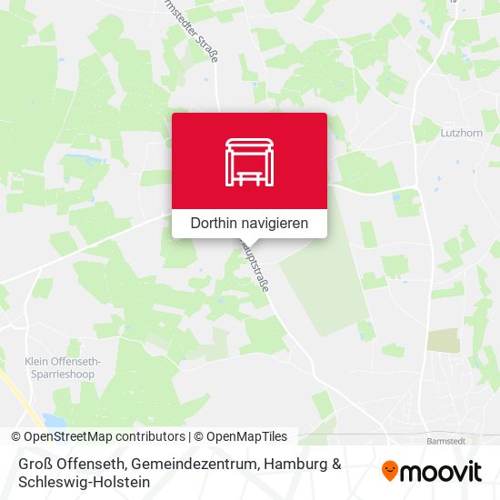 Groß Offenseth, Gemeindezentrum Karte