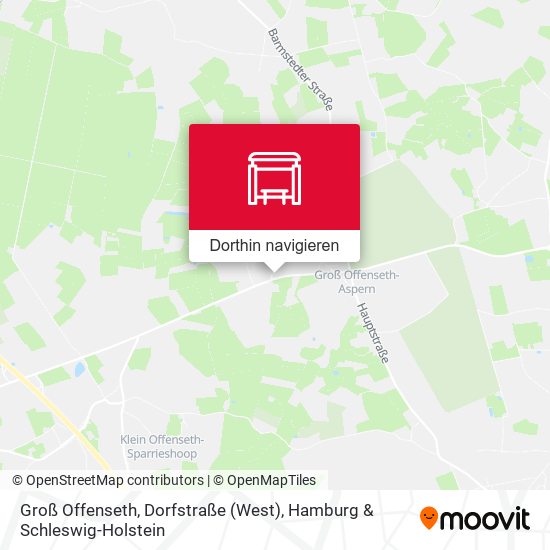 Groß Offenseth, Dorfstraße (West) Karte