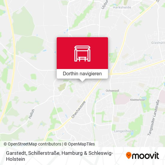 Garstedt, Schillerstraße Karte