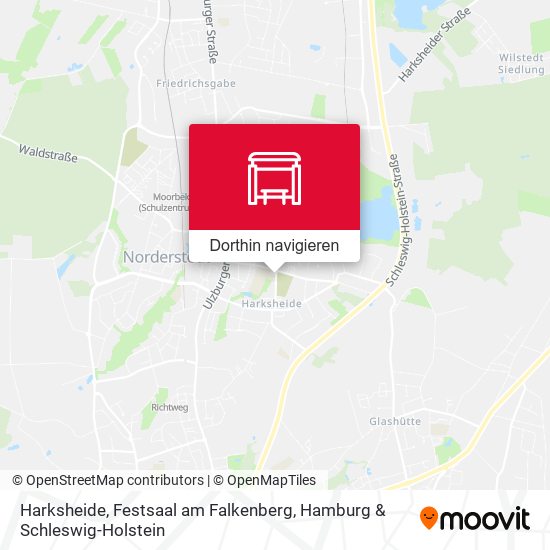 Harksheide, Festsaal am Falkenberg Karte