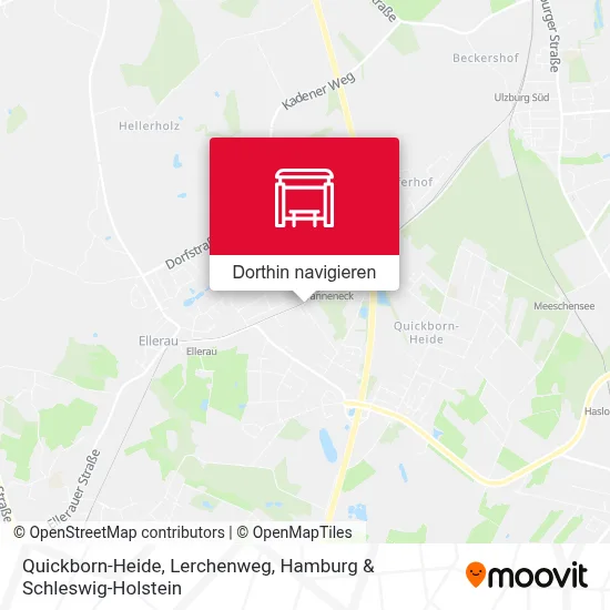 Quickborn-Heide, Lerchenweg Karte