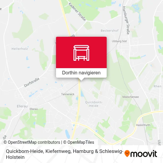 Quickborn-Heide, Kiefernweg Karte