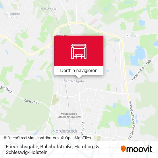 Friedrichsgabe, Bahnhofstraße Karte