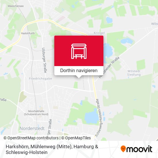 Harkshörn, Mühlenweg (Mitte) Karte