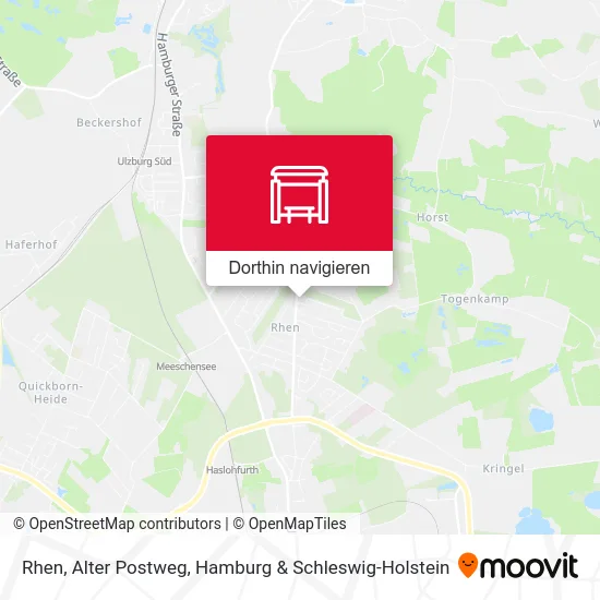 Rhen, Alter Postweg Karte