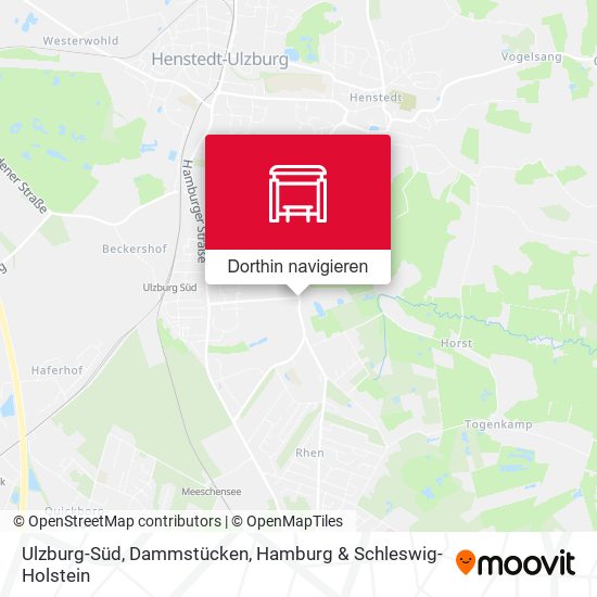 Ulzburg-Süd, Dammstücken Karte