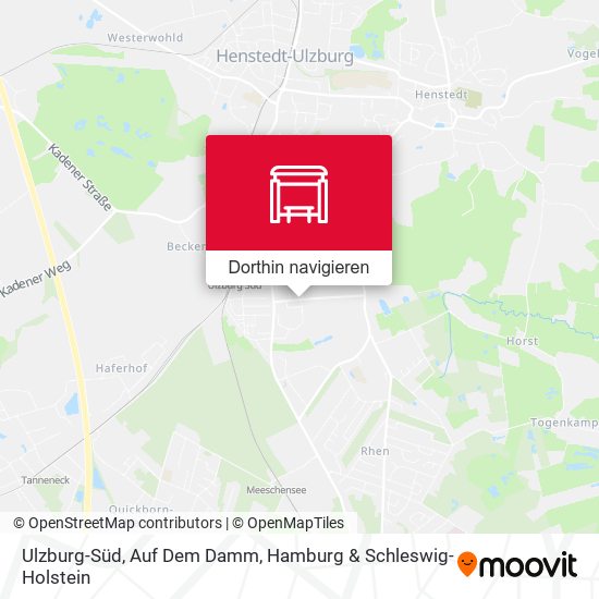 Ulzburg-Süd, Auf Dem Damm Karte