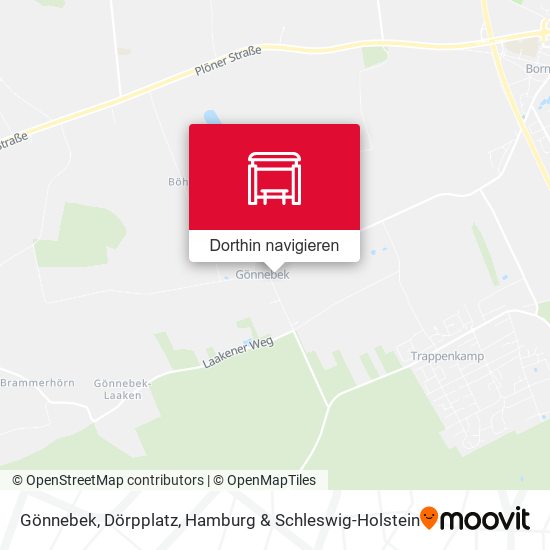 Gönnebek, Dörpplatz Karte