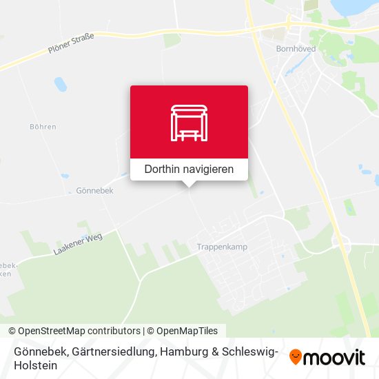 Gönnebek, Gärtnersiedlung Karte