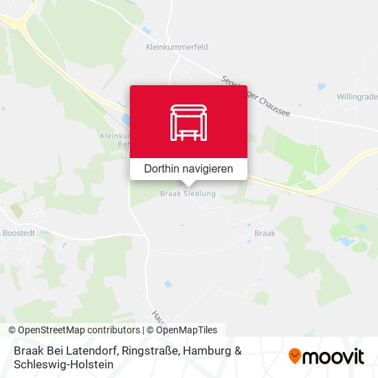Braak Bei Latendorf, Ringstraße Karte