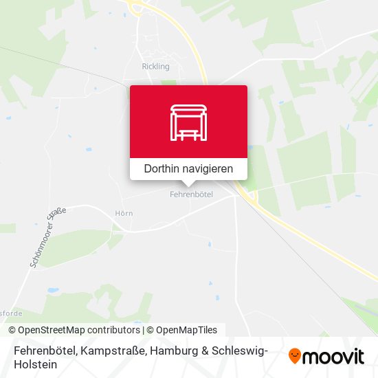 Fehrenbötel, Kampstraße Karte