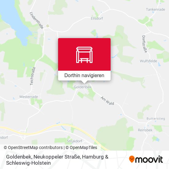 Goldenbek, Neukoppeler Straße Karte