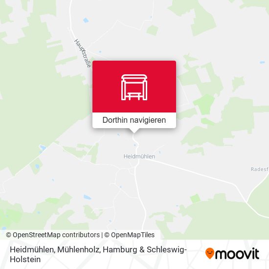 Heidmühlen, Mühlenholz Karte