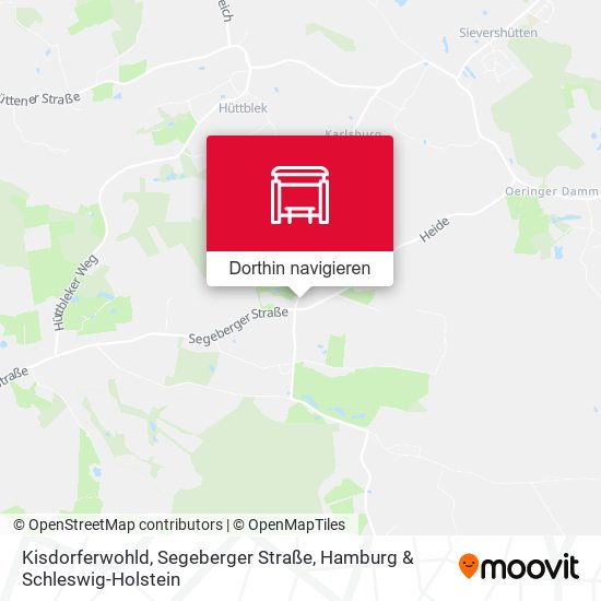 Kisdorferwohld, Segeberger Straße Karte