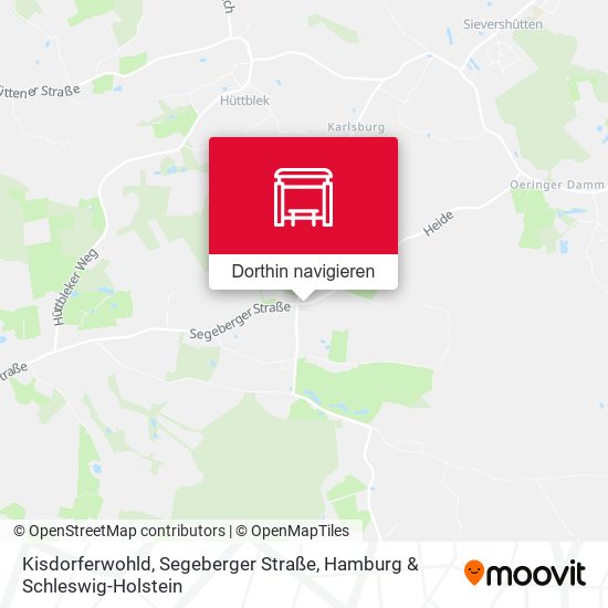 Kisdorferwohld, Segeberger Straße Karte