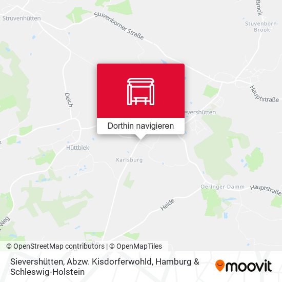 Sievershütten, Abzw. Kisdorferwohld Karte