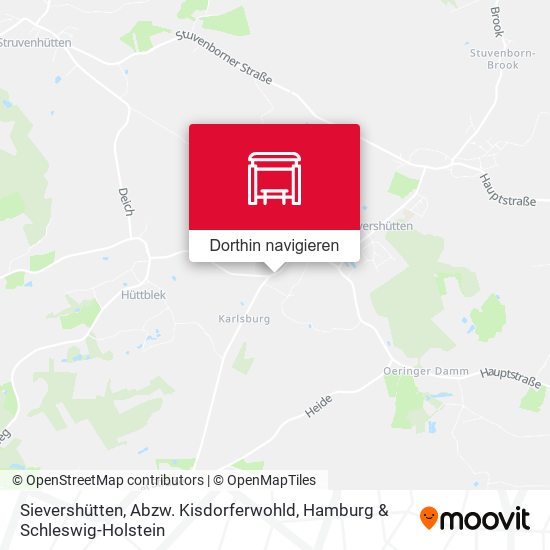 Sievershütten, Abzw. Kisdorferwohld Karte