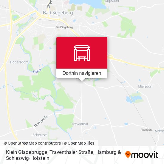 Klein Gladebrügge, Traventhaler Straße Karte