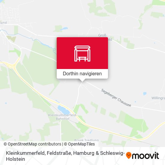 Kleinkummerfeld, Feldstraße Karte