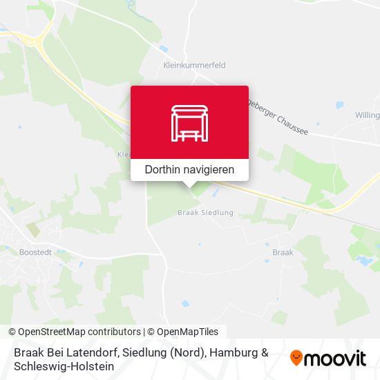 Braak Bei Latendorf, Siedlung (Nord) Karte