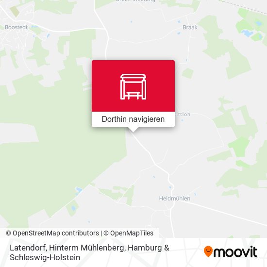 Latendorf, Hinterm Mühlenberg Karte
