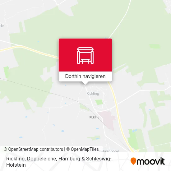 Rickling, Doppeleiche Karte