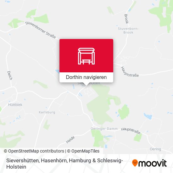 Sievershütten, Hasenhörn Karte