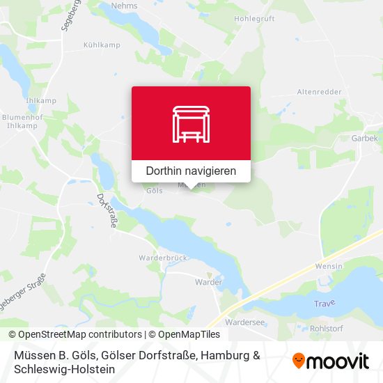 Müssen B. Göls, Gölser Dorfstraße Karte