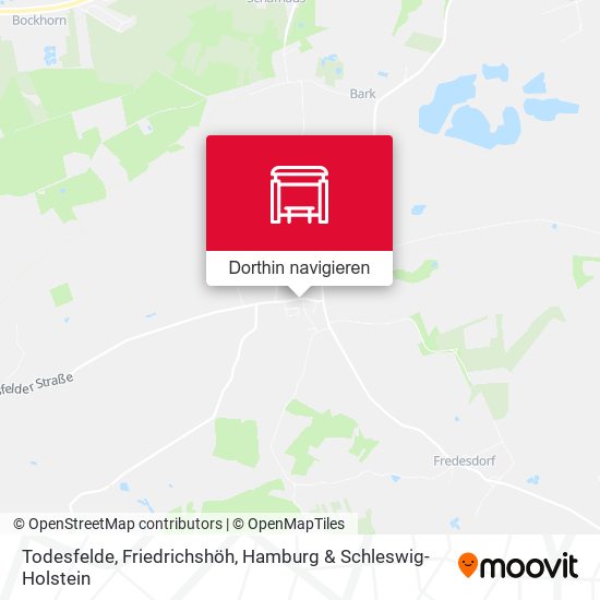 Todesfelde, Friedrichshöh Karte