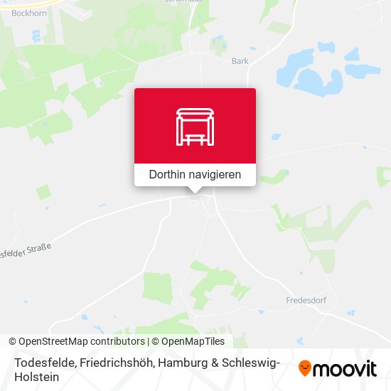 Todesfelde, Friedrichshöh Karte